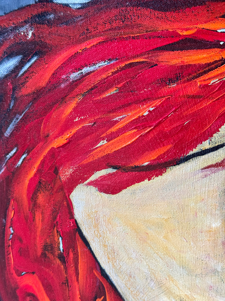 Mi-ombre,24 x 24 po, acrylique sur toile
