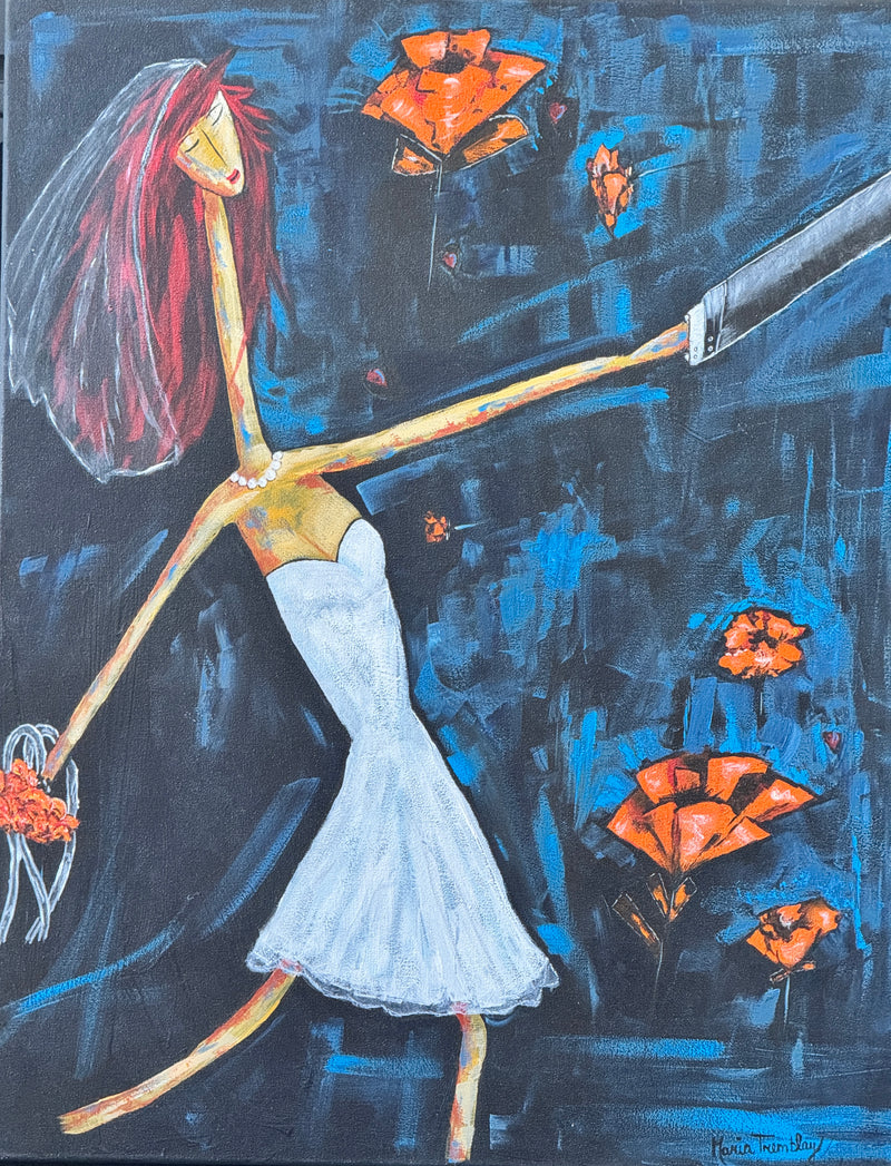 Oui , je le veux ! 24 x 30 po , acrylique