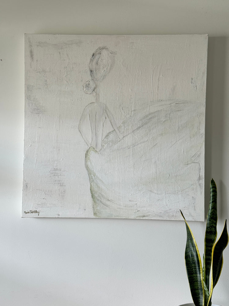 Délicatesse, 24 x 24 po, acrylique